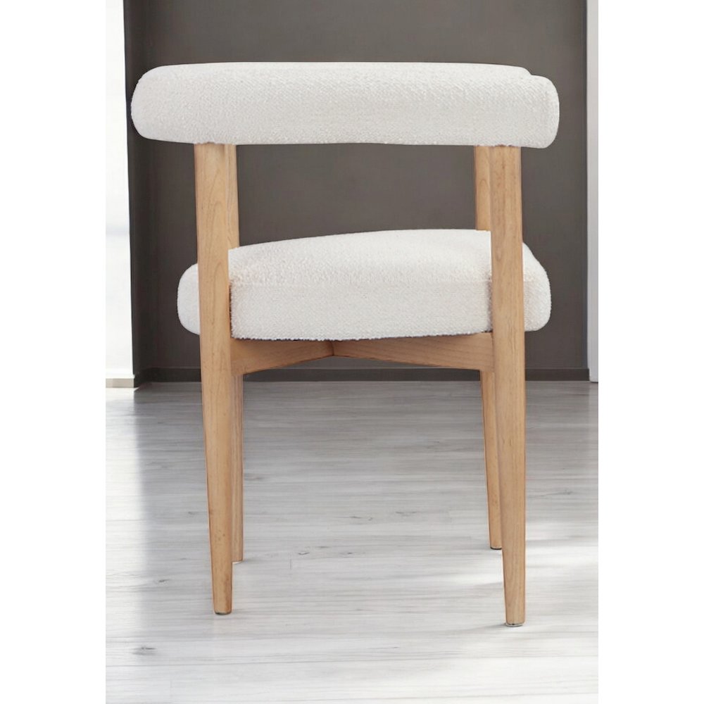 Bloom Arm Chair Boucle White