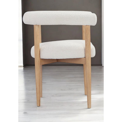 Bloom Arm Chair Boucle White