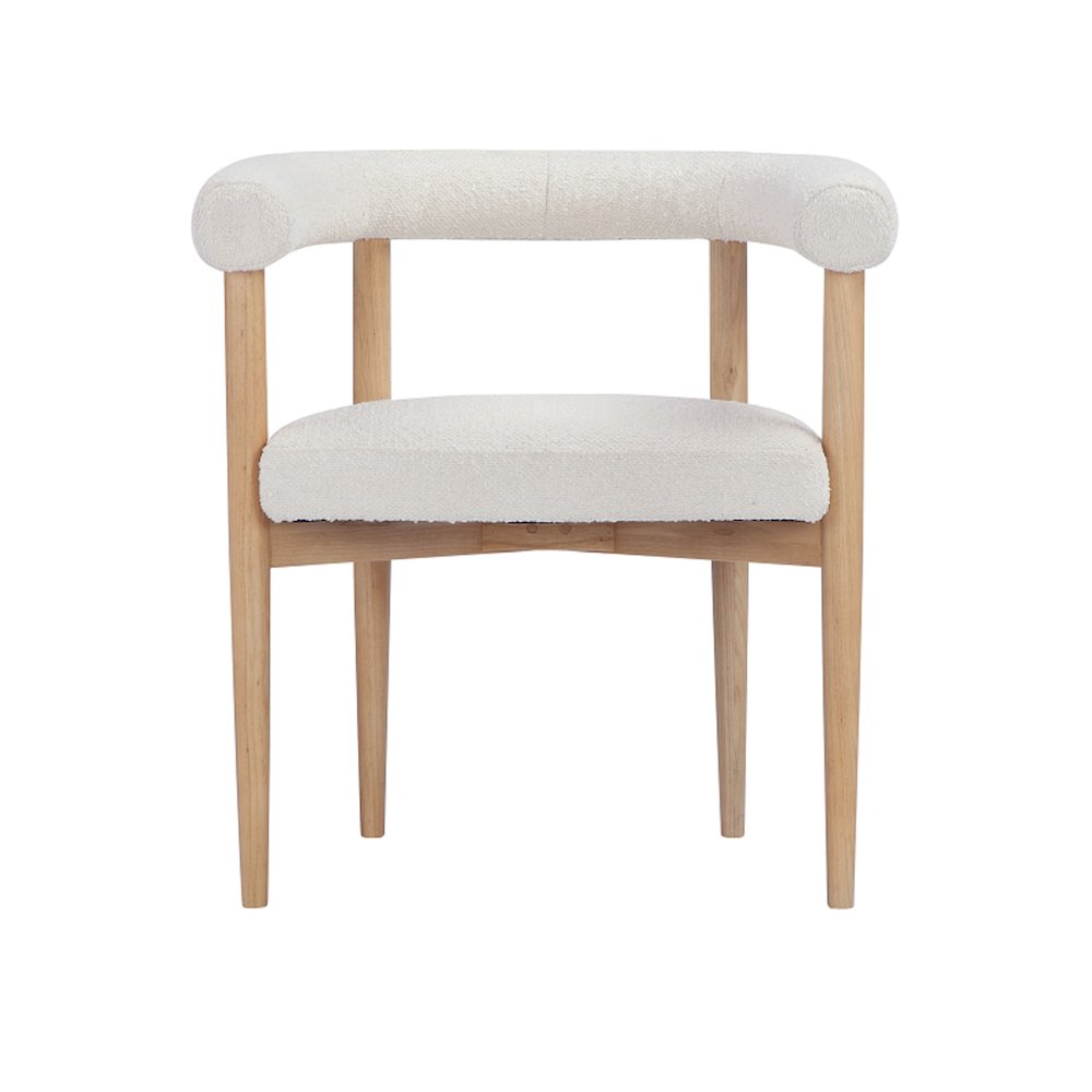 Bloom Arm Chair Boucle White