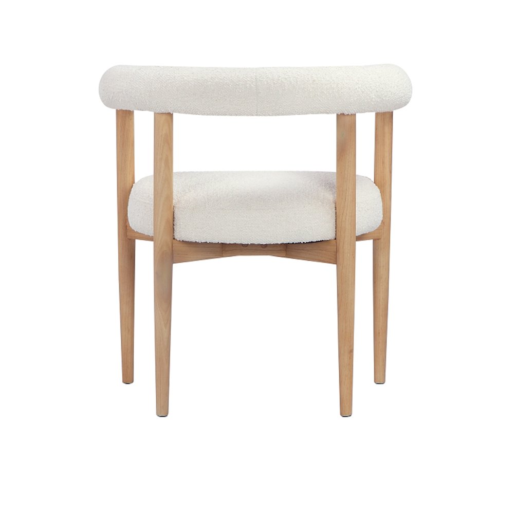 Bloom Arm Chair Boucle White