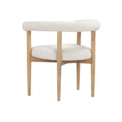Bloom Arm Chair Boucle White