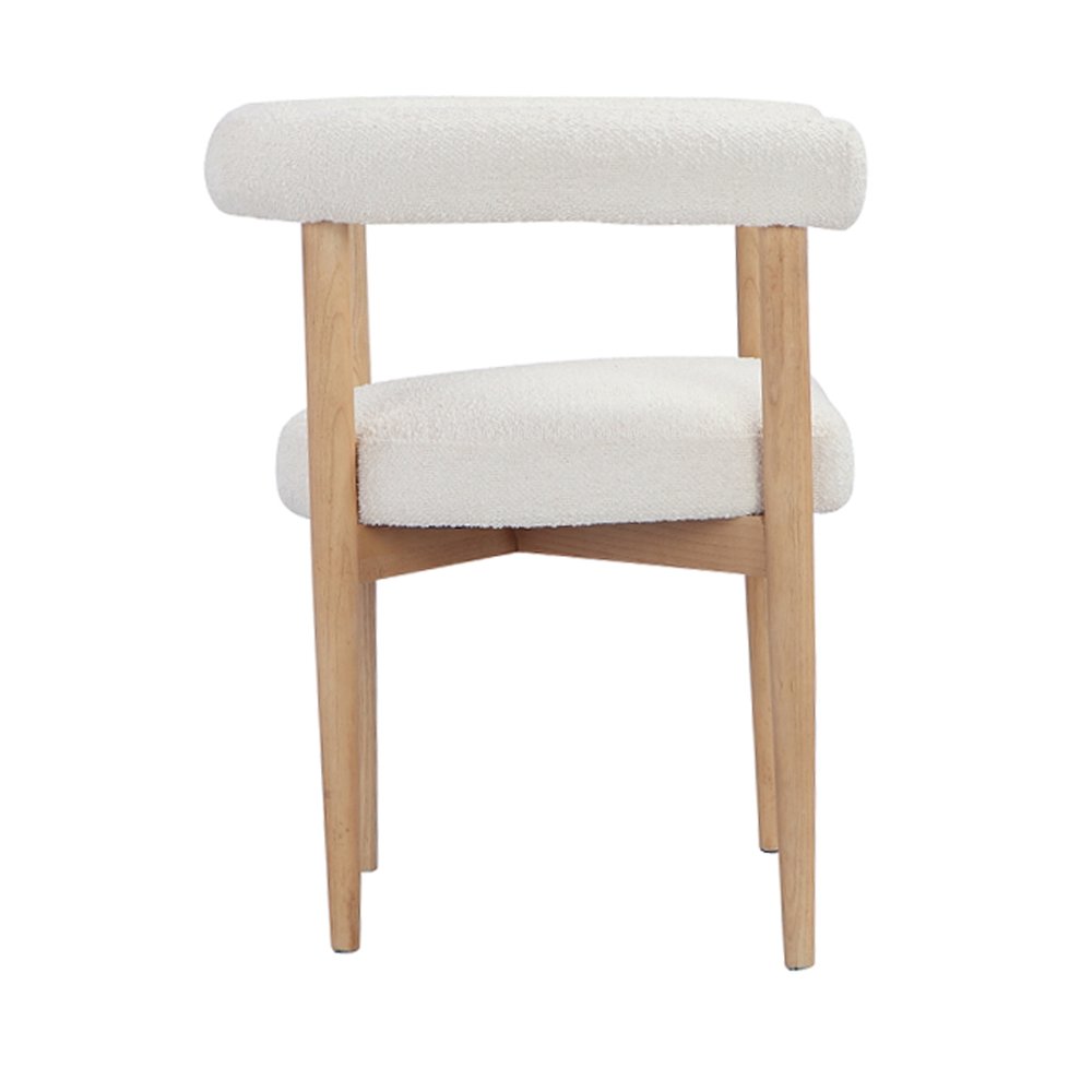 Bloom Arm Chair Boucle White