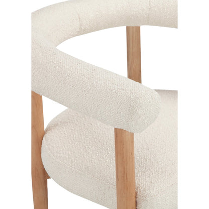 Bloom Arm Chair Boucle White