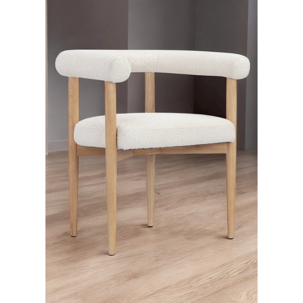 Bloom Arm Chair Boucle White