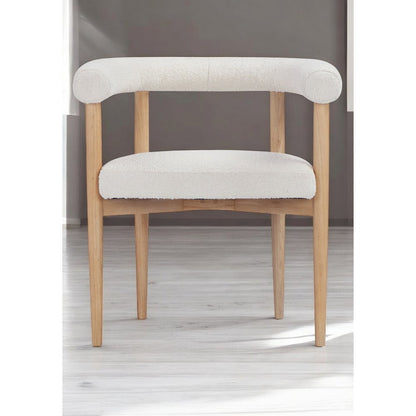 Bloom Arm Chair Boucle White