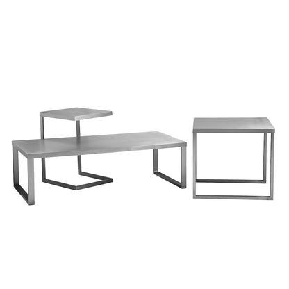 Clark Tray Table Brushed Metal