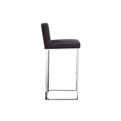 Dexter Bar Stool Velvet Gray