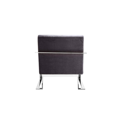 Dexter Lounge Chair Velvet Gray