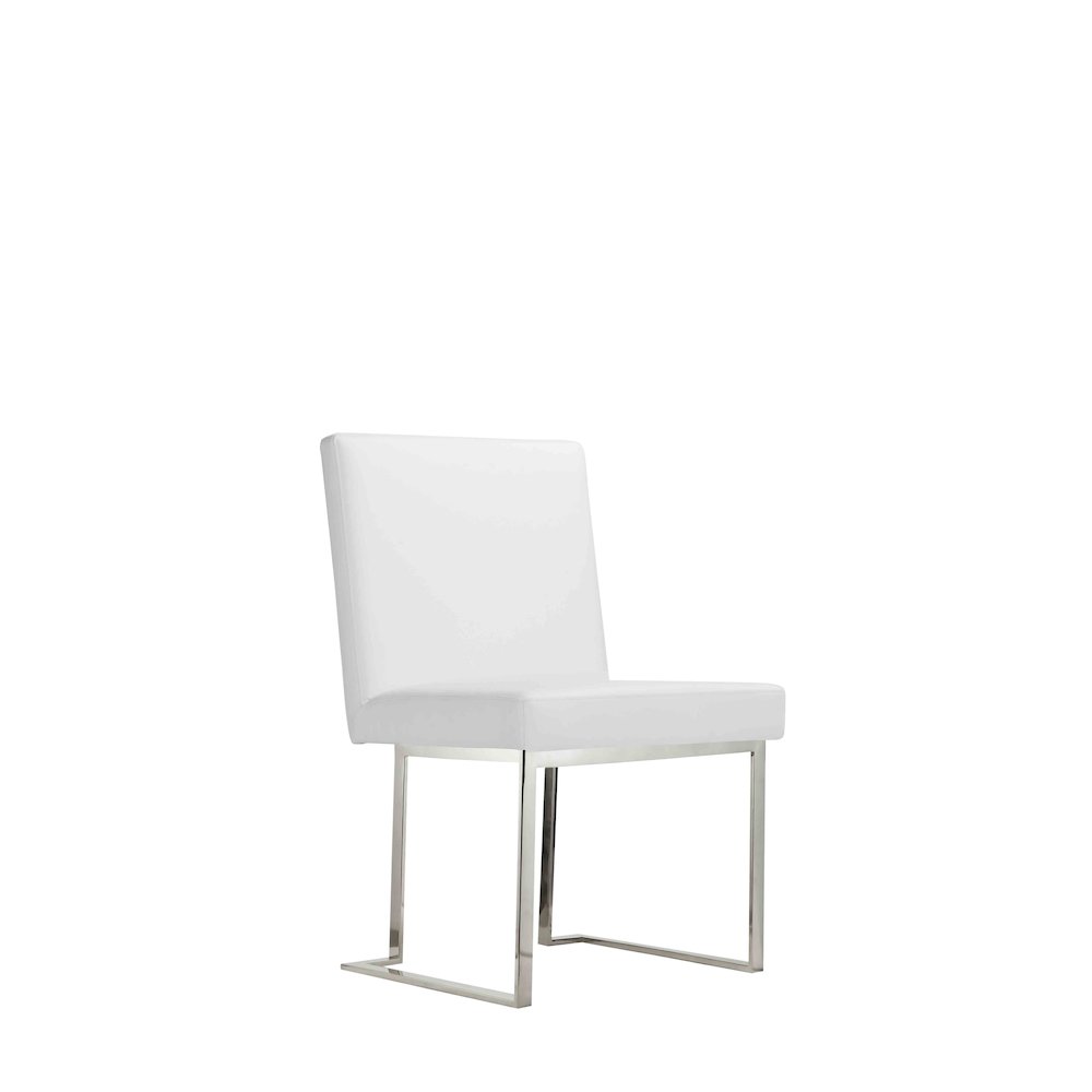 Dexter Side Chair White Pu (Set Of 2)