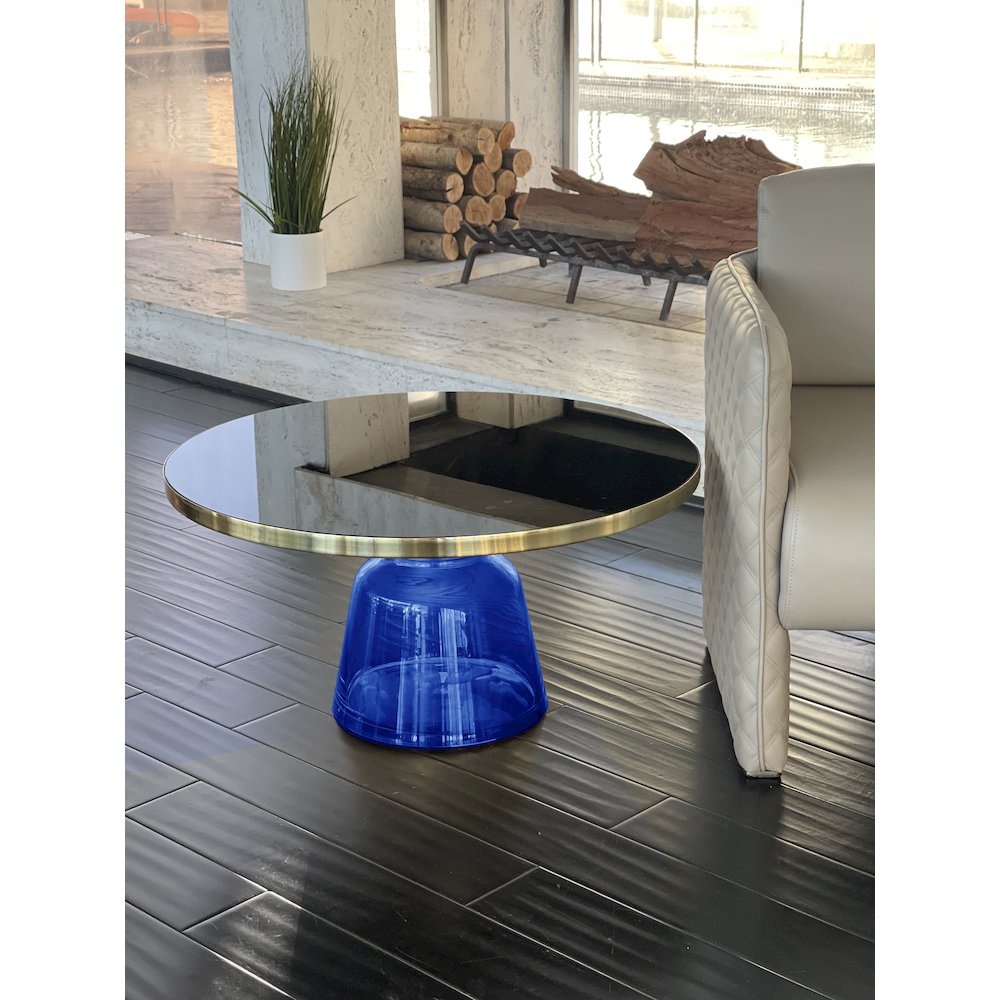 Gbelinda Coffee Table Blue Glass