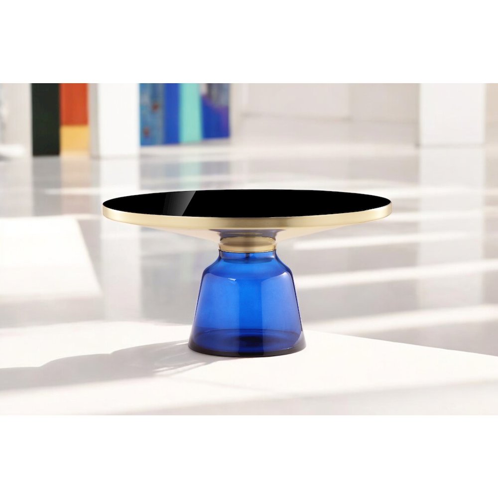 Gbelinda Coffee Table Blue Glass