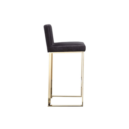Dexter Bar Stool Velvet Gray