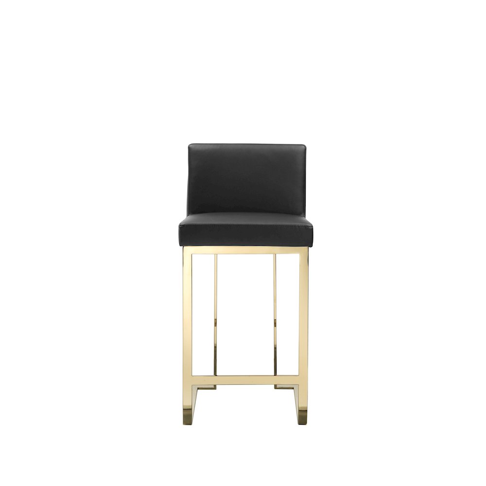 Dexter Counter Stool Faux Leather Black