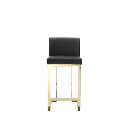 Dexter Counter Stool Faux Leather Black