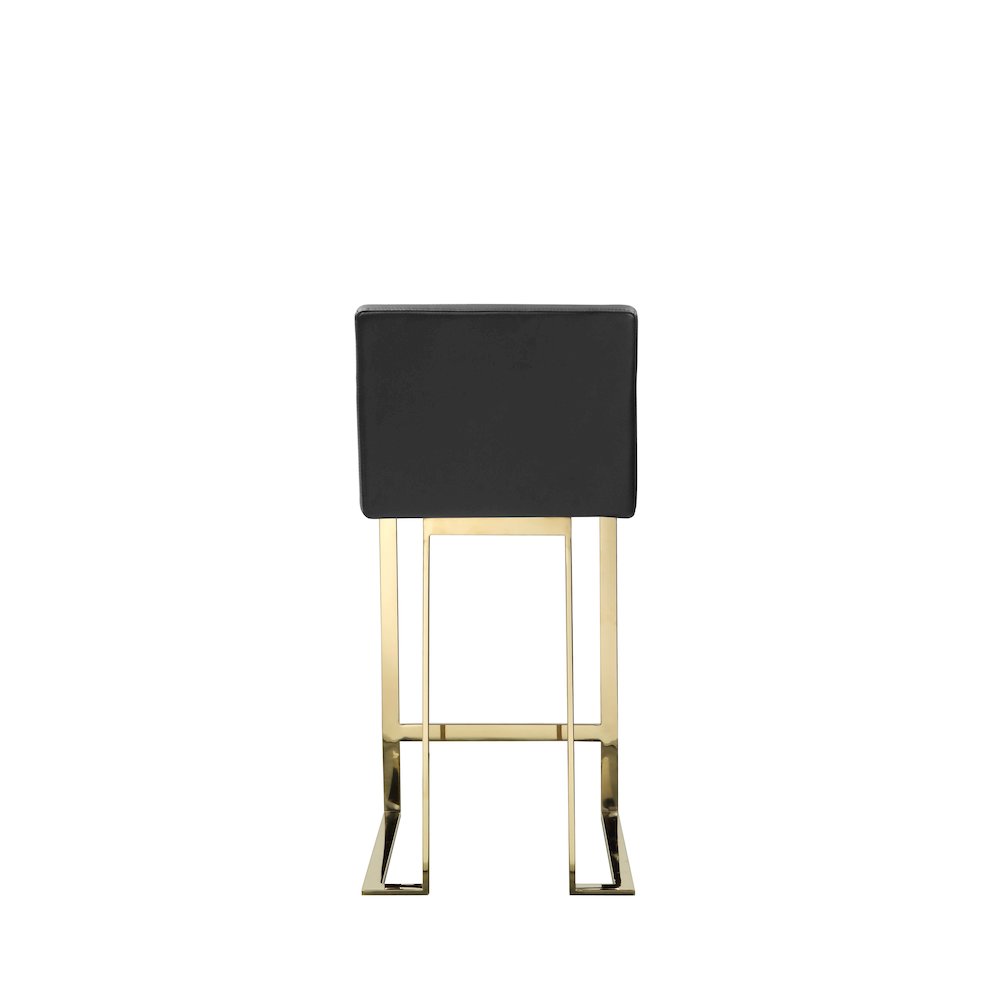 Dexter Counter Stool Faux Leather Black
