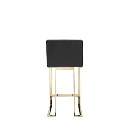 Dexter Counter Stool Faux Leather Black