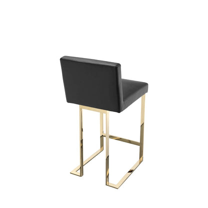 Dexter Counter Stool Faux Leather Black
