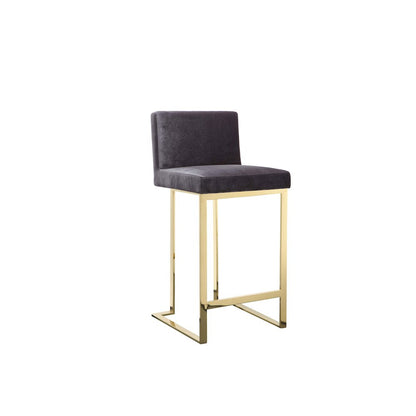 Dexter Counter Stool Velvet Gray