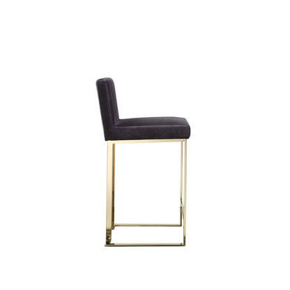 Dexter Counter Stool Velvet Gray