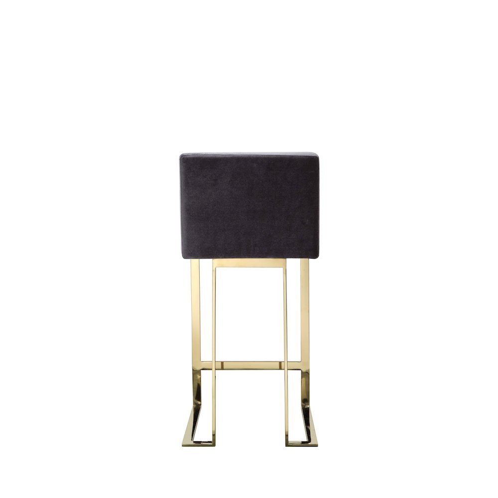 Dexter Counter Stool Velvet Gray
