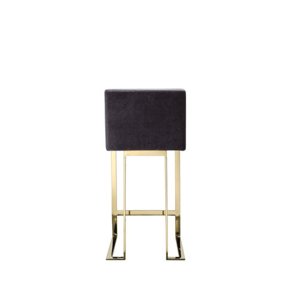 Dexter Counter Stool Velvet Gray