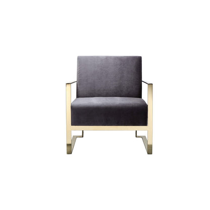 Dexter Lounge Chair Velvet Gray