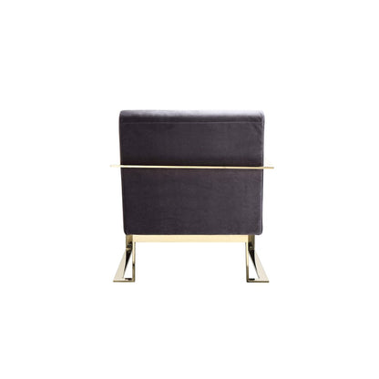 Dexter Lounge Chair Velvet Gray