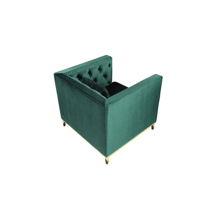 Vivienne Sofa Chair Velvet Green/Gold