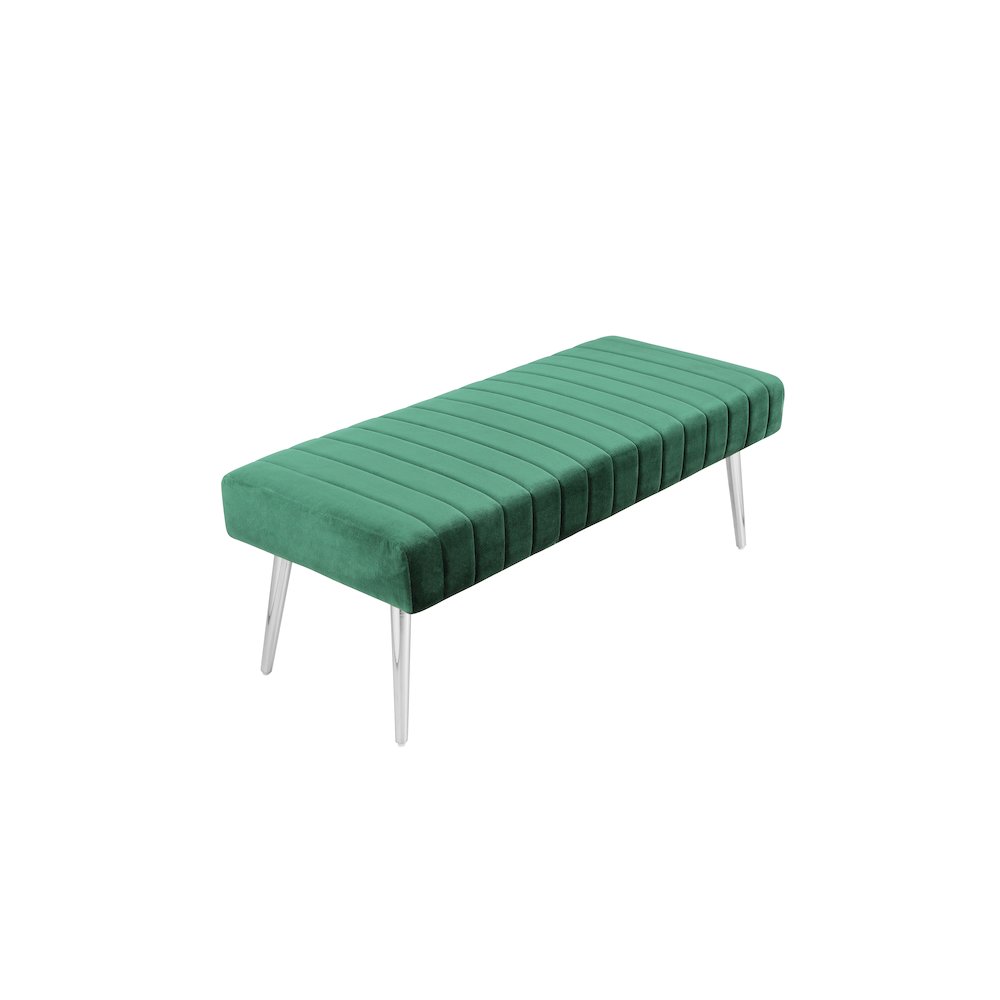 Hilda Bench Velvet Green