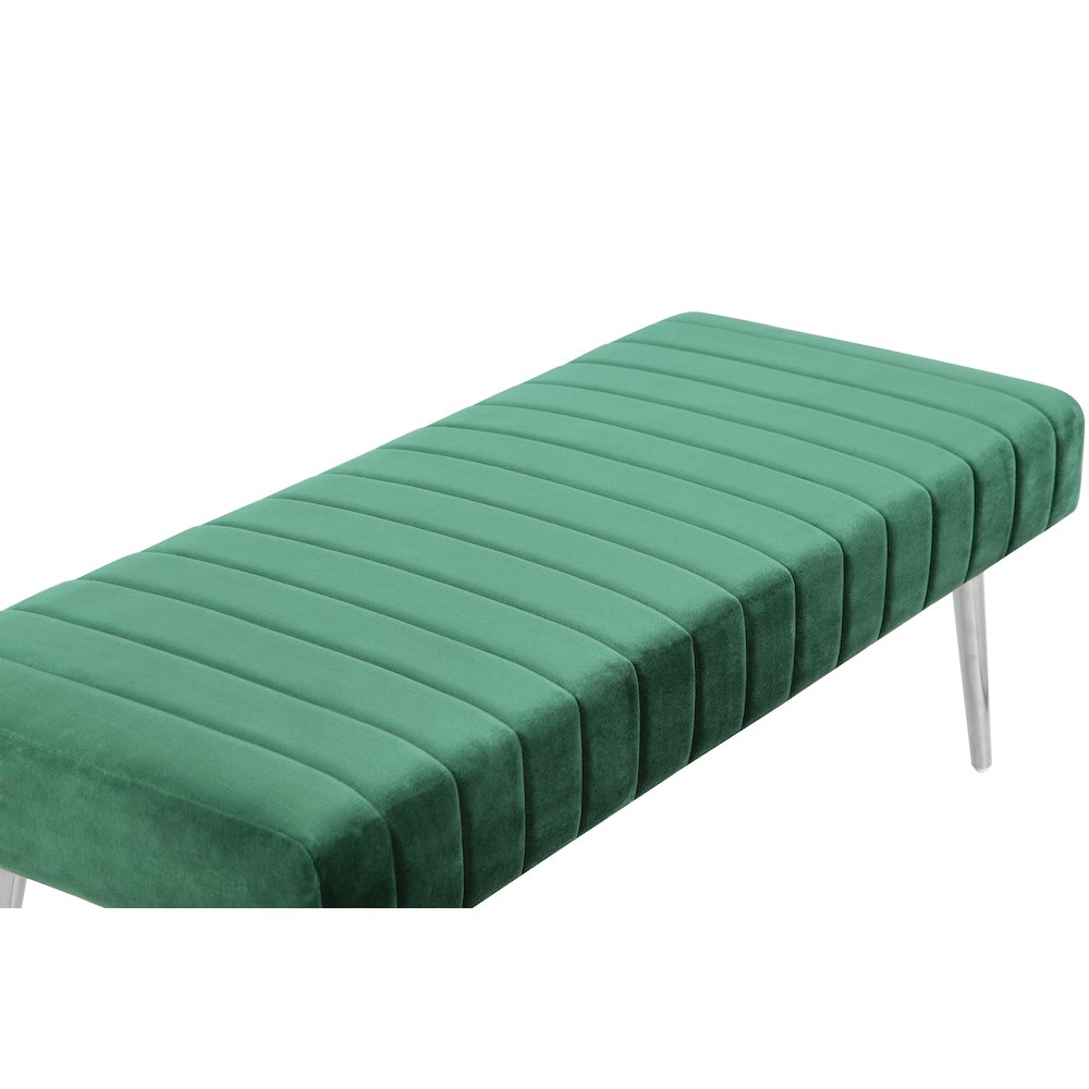 Hilda Bench Velvet Green
