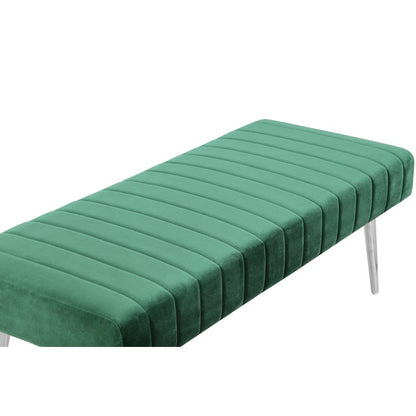 Hilda Bench Velvet Green