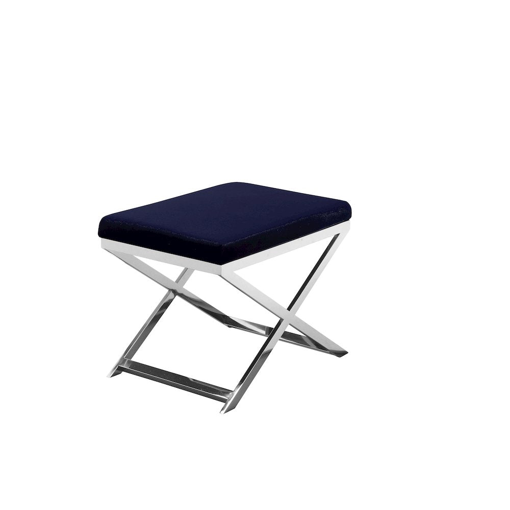 Lexi Stool Velvet Navy