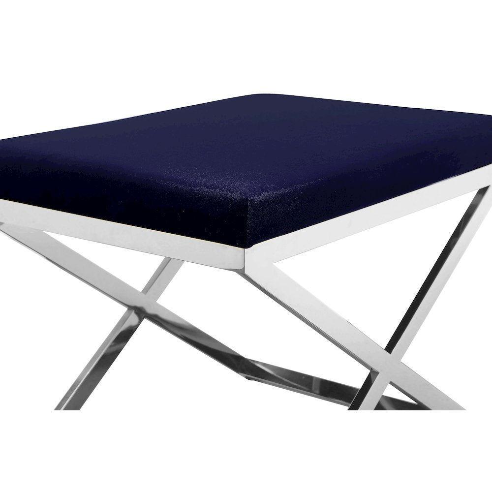 Lexi Stool Velvet Navy
