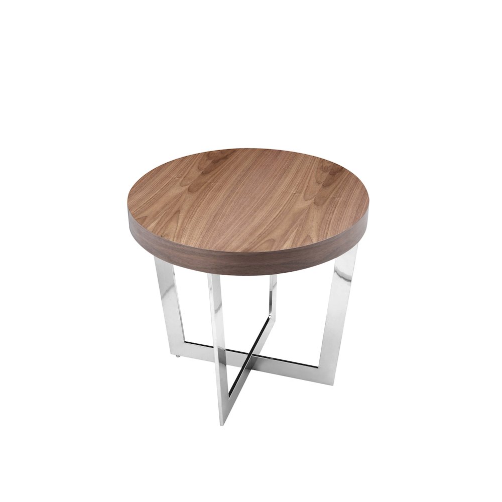 Oyster Side Table Walnut