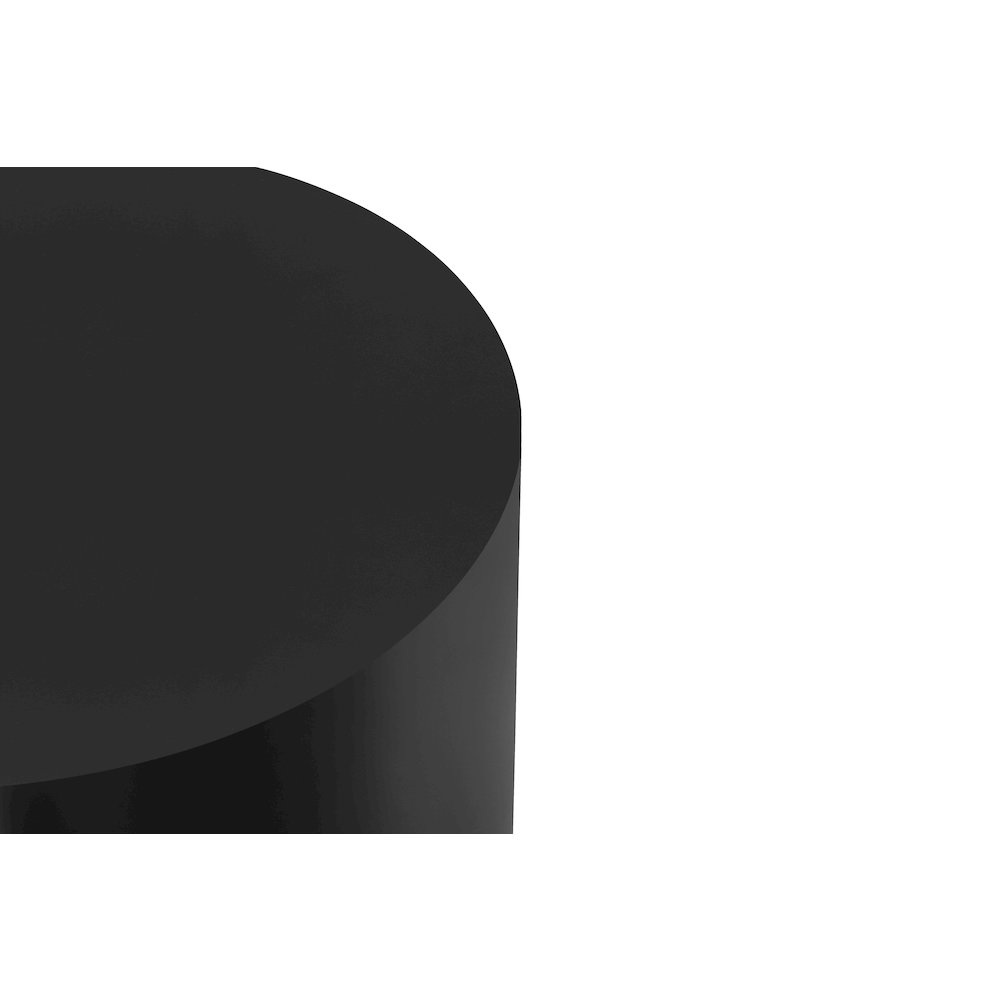 Spencer Round Side Table Black