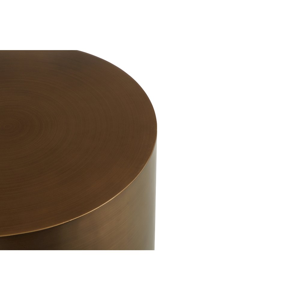Spencer Round Side Table Brass
