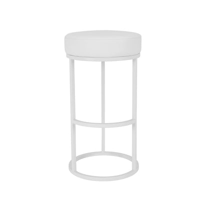Stan Bar Stool Faux Leather White