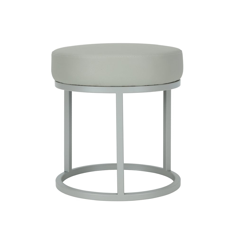 Stan Stool Faux Leather Gray
