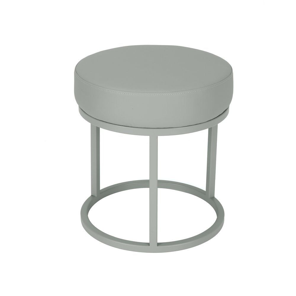 Stan Stool Faux Leather Gray