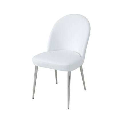 Vera Chair Faux Leather White- Set Of 2
