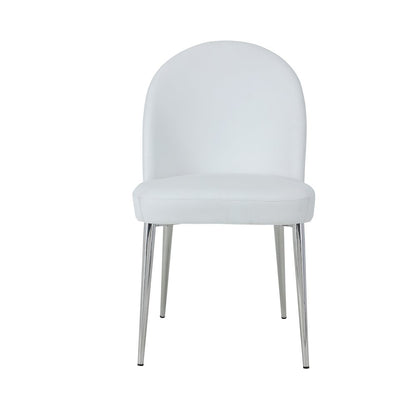 Vera Chair Faux Leather White- Set Of 2