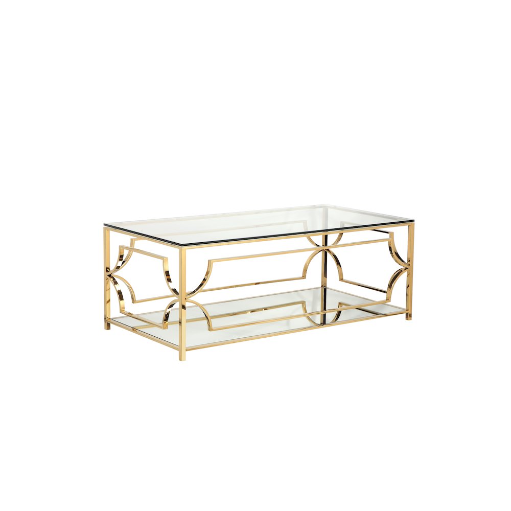 Z-Edward Rect Coffee Table Gold