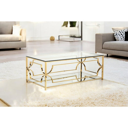 Z-Edward Rect Coffee Table Gold