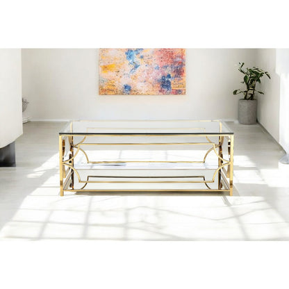 Z-Edward Rect Coffee Table Gold