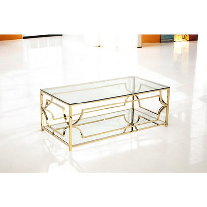 Z-Edward Rect Coffee Table Gold