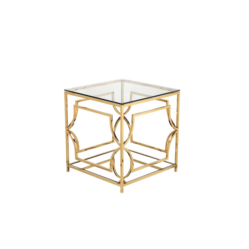 Z-Edward Square Side Table Gold