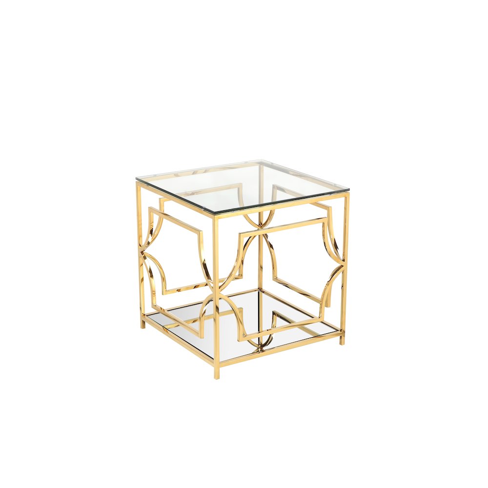 Z-Edward Square Side Table Gold