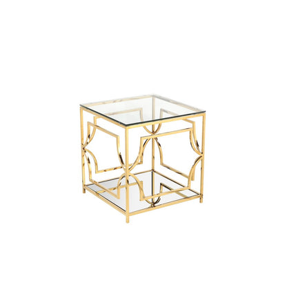 Z-Edward Square Side Table Gold