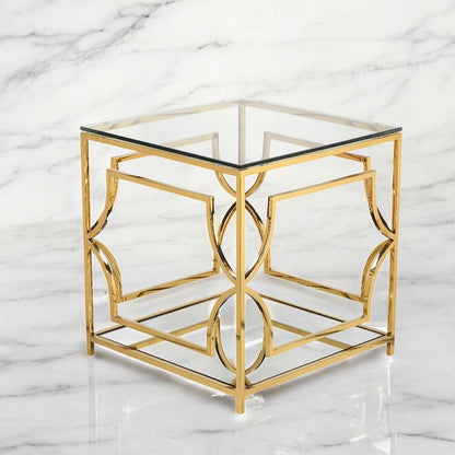 Z-Edward Square Side Table Gold