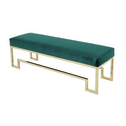 Z-Gold Laurence Bench Velvet Green